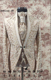 Ultimate Classic White Gold Tuxedo Suit